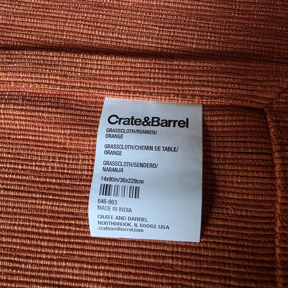 Rust Orange Table Runner - Picture 5 of 6